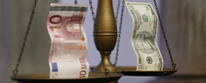 balanza euro y dolar